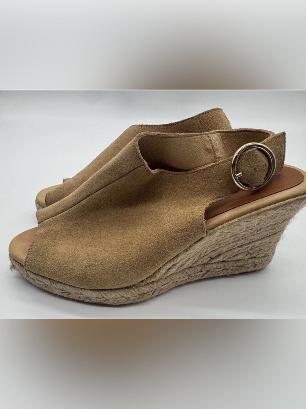Patricia Green Suede Espadrille Wedge Sandals Womens Size 9.5 NORDSTROM